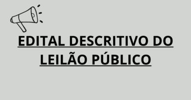 LEILÃO, DO TIPO MAIOR LANCE DE VEÍCULOS E EQUIPAMENTOS DO MUNICÍPIO DE PONTE ALTA